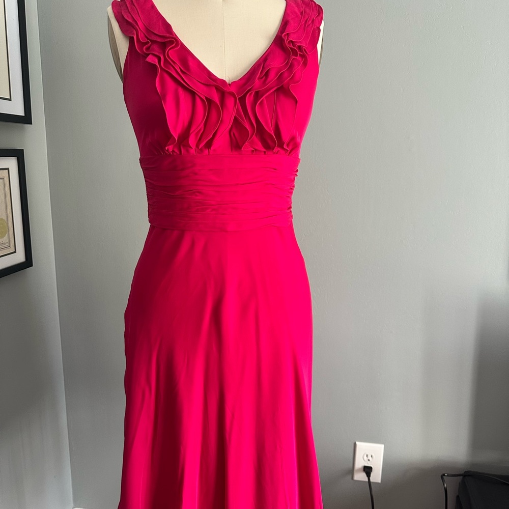 Antonio Melani Pink Silk Sleeveless Dress